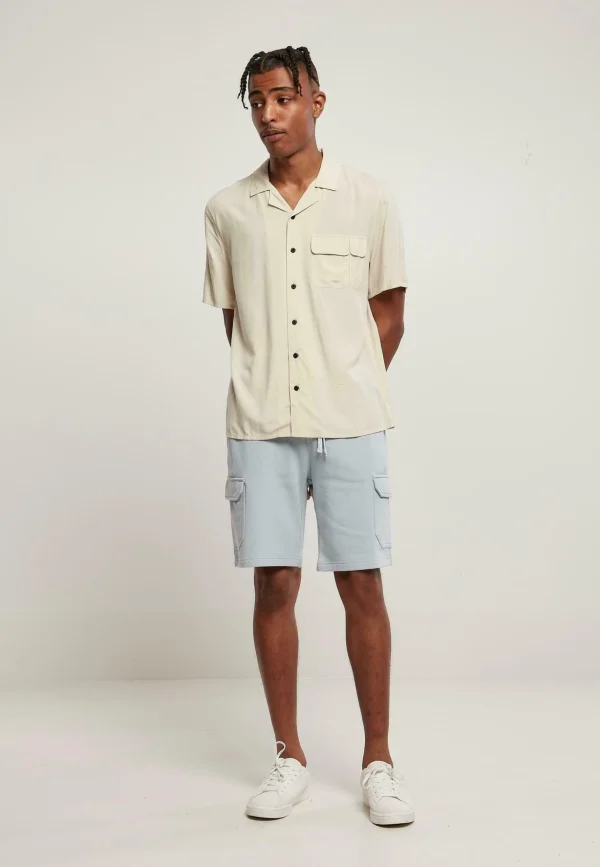 URBAN CLASSICS Viscose Camp Shirt – Chemise – Softseagrass achat pas cher 3