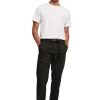 URBAN CLASSICS Straight Leg Chino With Belt – Chino – Black prix pas cher 11