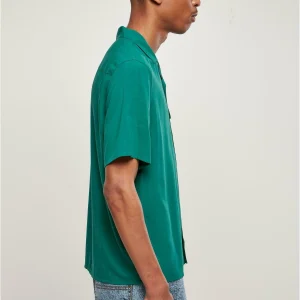 vente luxe pas cher URBAN CLASSICS Viscose Camp Shirt – Chemise – Green 13
