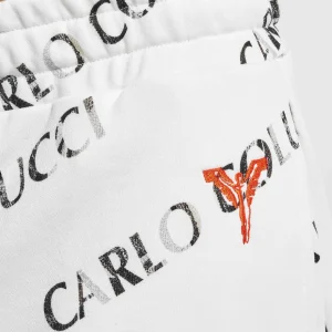 Distributeur Officiel URBAN CLASSICS Carlo Colucci Allover Logo – Pantalon De Survêtement – White 17