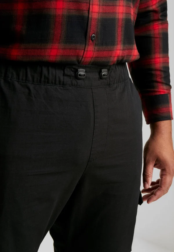 URBAN CLASSICS Ripstop Pants – Pantalon Cargo – Black de garantie authentique 5