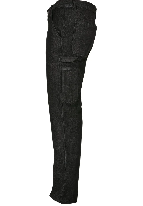 france URBAN CLASSICS Double – Jean Droit – Realblack Washed 14