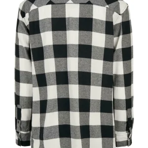soldes officiel URBAN CLASSICS Chemise – Black White 9