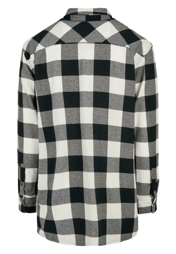 soldes officiel URBAN CLASSICS Chemise – Black White 3