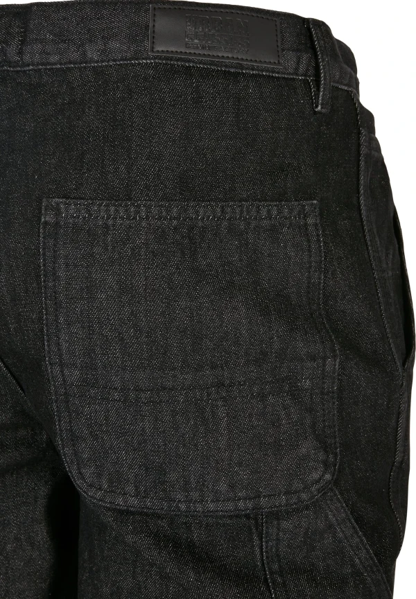 france URBAN CLASSICS Double – Jean Droit – Realblack Washed 12