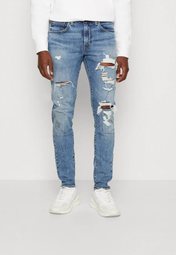 achat pas cher Levi’s Skinny Taper – Jeans Fuselé – Pointilist 1