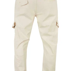 boutique pas cher URBAN CLASSICS Zipper D-Ring – Pantalon Cargo – Creme 24