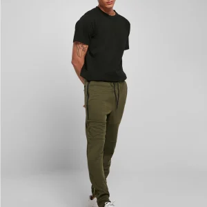 vente pas cher en ligne URBAN CLASSICS Side Tech – Pantalon De Survêtement – Olive 13