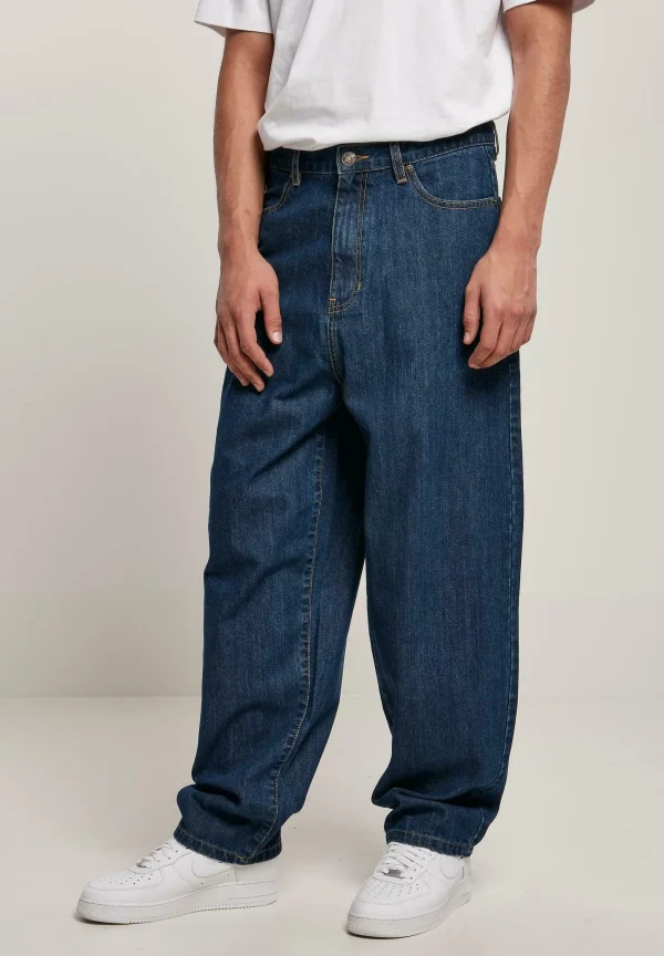 grand choix URBAN CLASSICS Jean Boyfriend – Mid Indigo Washed 1