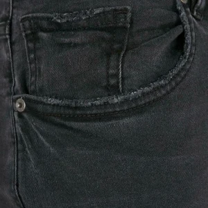 luxe soldes URBAN CLASSICS Jean Droit – Black Destroyed Washed 27