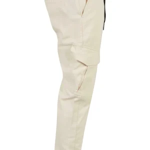boutique pas cher URBAN CLASSICS Zipper D-Ring – Pantalon Cargo – Creme 26