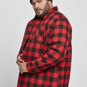 URBAN CLASSICS Chemise – Black/Red Pas Cher Magasin Soldes 15