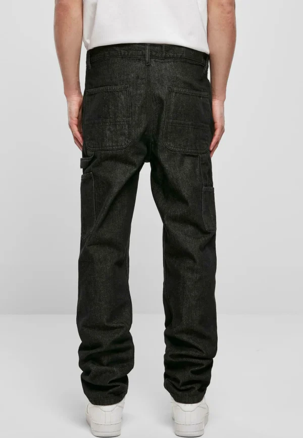france URBAN CLASSICS Double – Jean Droit – Realblack Washed 4