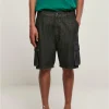 en france URBAN CLASSICS Cargo – Short En Jean – Black Washed 28