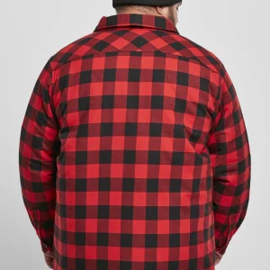 URBAN CLASSICS Chemise – Black/Red Pas Cher Magasin Soldes 13