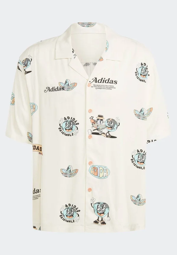 à prix d'occasion Adidas Originals Resort – Chemise – White 7