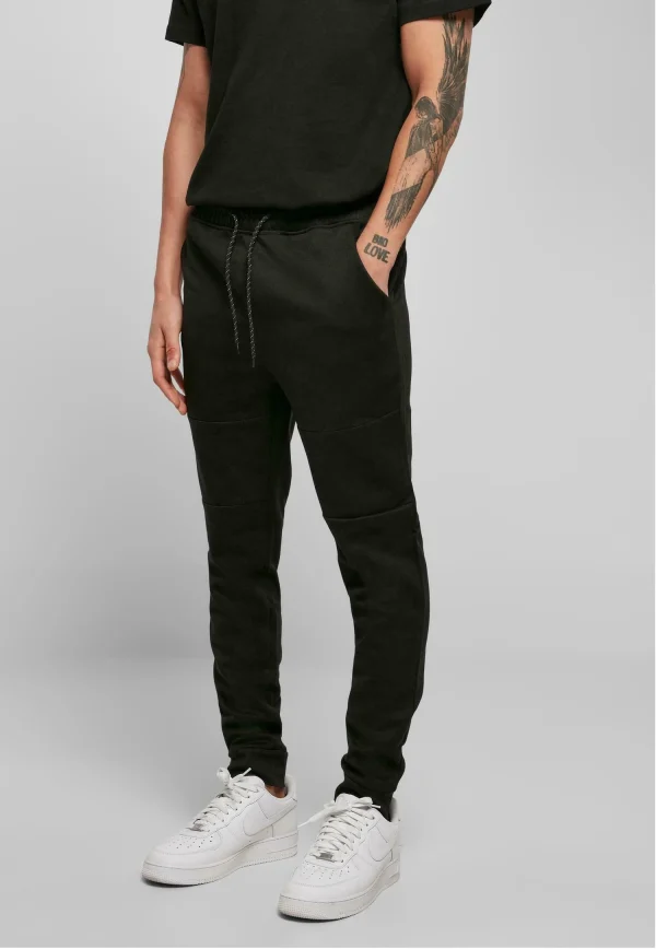 URBAN CLASSICS Side Tech – Pantalon De Survêtement – Black qualité supérieure 1