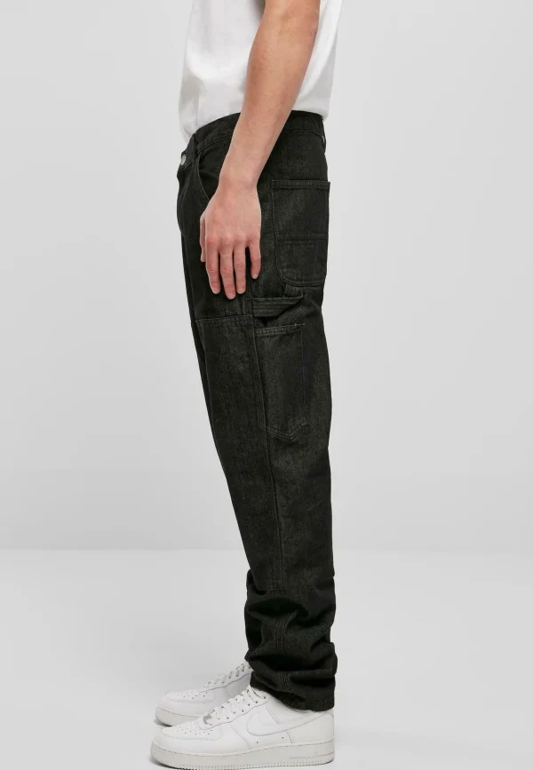 france URBAN CLASSICS Double – Jean Droit – Realblack Washed 6