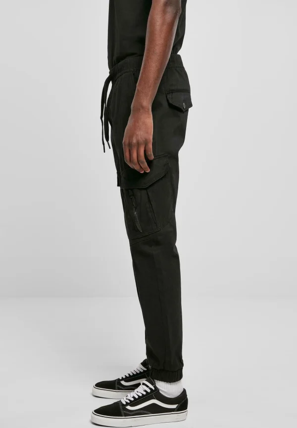 magasin pour URBAN CLASSICS Zipper D-Ring – Pantalon Cargo – Jet Black 5