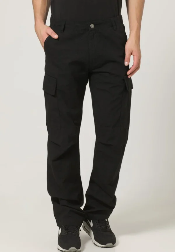 excellent qulity URBAN CLASSICS Camouflage Cargo Pants – Pantalon Cargo – Black 3