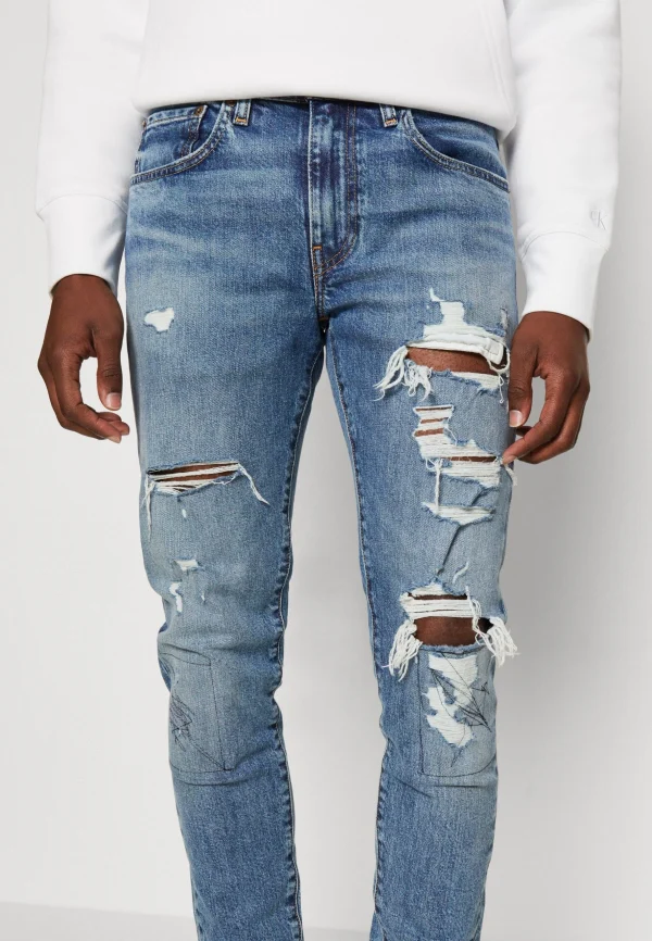 achat pas cher Levi’s Skinny Taper – Jeans Fuselé – Pointilist 5