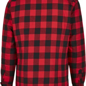 URBAN CLASSICS Chemise – Black/Red Pas Cher Magasin Soldes 27
