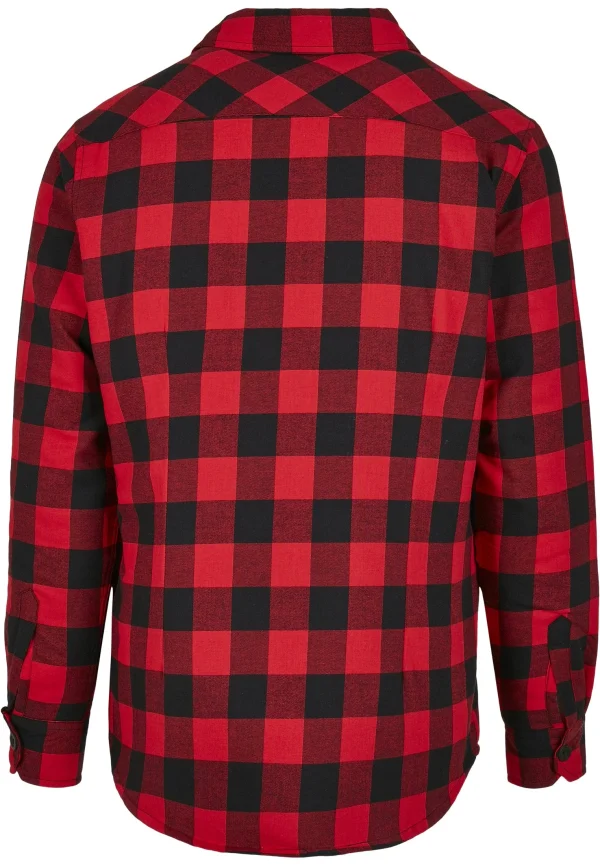 URBAN CLASSICS Chemise – Black/Red Pas Cher Magasin Soldes 10