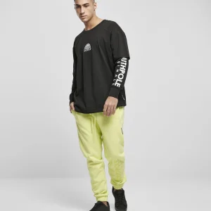 Distributeur Officiel URBAN CLASSICS Southpole Basic – Pantalon De Survêtement – Elfin Yellow 13