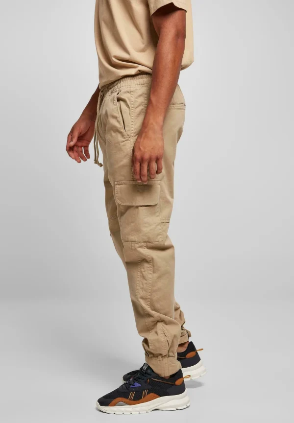 soldes officiel URBAN CLASSICS Männer Military – Pantalon Cargo – Unionbeige 5
