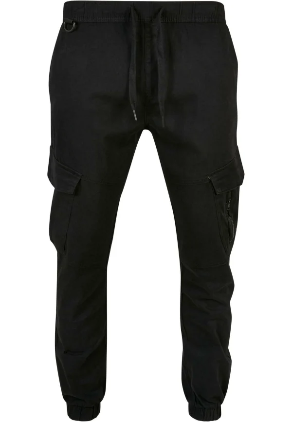 magasin pour URBAN CLASSICS Zipper D-Ring – Pantalon Cargo – Jet Black 7