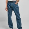 URBAN CLASSICS Straight Leg – Jean Droit – Mid Indigo Washed Protections acheteurs 20