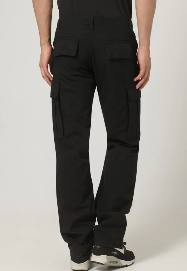 excellent qulity URBAN CLASSICS Camouflage Cargo Pants – Pantalon Cargo – Black 5