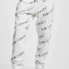 Distributeur Officiel URBAN CLASSICS Carlo Colucci Allover Logo – Pantalon De Survêtement – White 22