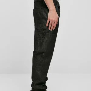 france URBAN CLASSICS Double – Jean Droit – Realblack Washed 22