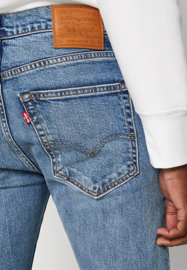 achat pas cher Levi’s Skinny Taper – Jeans Fuselé – Pointilist 7