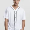 URBAN CLASSICS Baseball – Chemise – White vente luxe pas cher 17