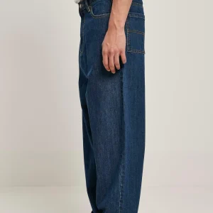 grand choix URBAN CLASSICS Jean Boyfriend – Mid Indigo Washed 16