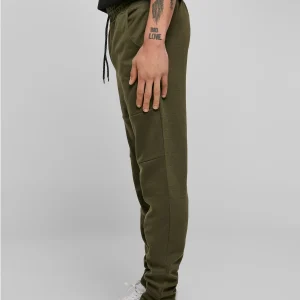 vente pas cher en ligne URBAN CLASSICS Side Tech – Pantalon De Survêtement – Olive 17